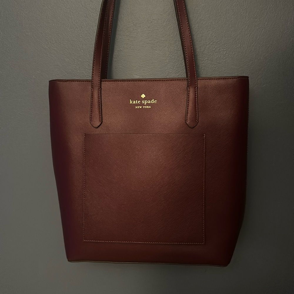 Kate spade. Tote purse. Deep purple.